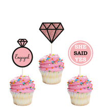 Engagement Cupcake Toppers | Engagement Party Decor