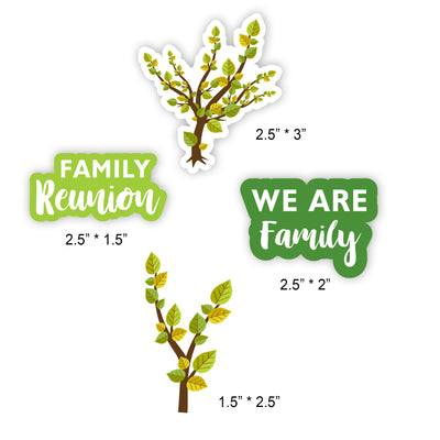 Family Reunion Cupcake Toppers