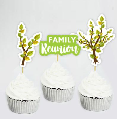 Family Reunion Cupcake Toppers