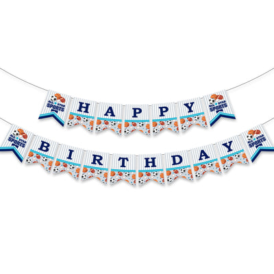 Happy Birthday Banner | Sports Theme Birthday Ideas