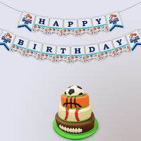 Happy Birthday Banner | Sports Theme Birthday Ideas