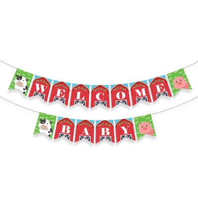 Farm Theme Baby Shower Party Decorations | Farm Banner Designs