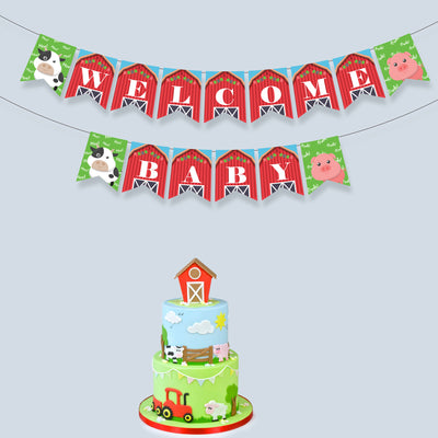 Farm Theme Baby Shower Party Decorations | Farm Banner Designs