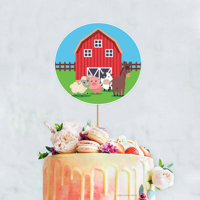 Farm Baby Shower Cake Ideas | Baby Shower Cake Topper Design