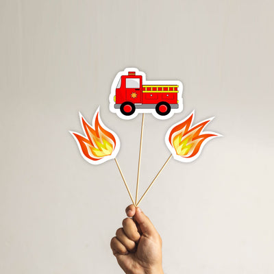 Fire Truck Birthday Centerpieces | Fire Truck Birthday Party Table Decorations