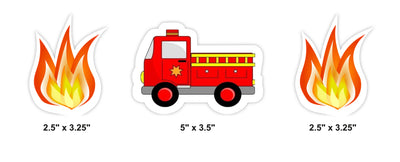 Fire Truck Birthday Centerpieces | Fire Truck Birthday Party Table Decorations