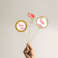 Flamingo Theme Baby Shower Decoration | Flamingo Girl Baby Shower Centerpieces