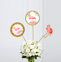 Flamingo Theme Baby Shower Decoration | Flamingo Girl Baby Shower Centerpieces