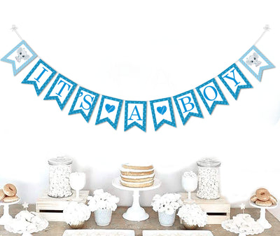 Baby Shower Elephant Theme Boy Decorations | Baby Shower Banner