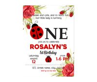 Lady Bug Invitation |  Lady Bug Party Decoration