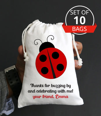 Lady Bug Gift Bag Ideas for Guest