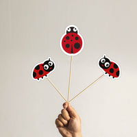 Lady Bug Birthday Centrpieces