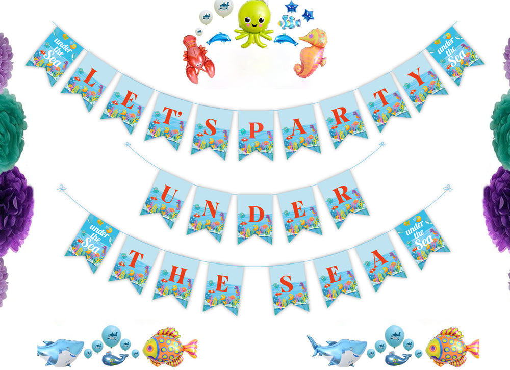 Under The Sea Baby Shower Ideas | Girl Baby Shower Banners