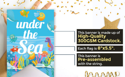 Under The Sea Baby Shower Ideas | Girl Baby Shower Banners