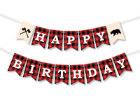 Lumberjack Birthday Party Theme | Lumberjack Birthday Banner