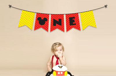 Ideas for Mickey Mouse 1st Birthday Party - Banner