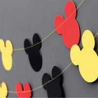 Mickey Mouse Garland Party Decorations | Happy Birthday Decor Garland