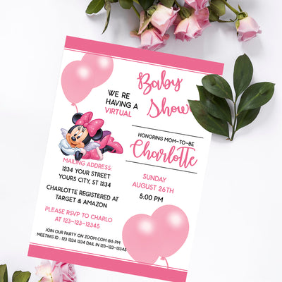 Minnie Mouse Baby Shower Ideas | Minnie Mouse Invitation Ideas