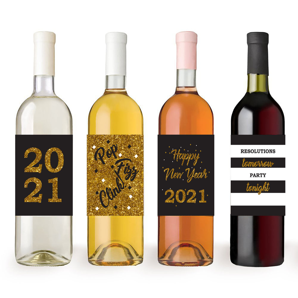 New Year Party | New Year Wine Labels