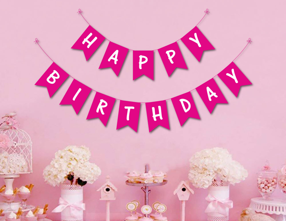 Happy Birthday Banners | Girl Birthday Party Supplies