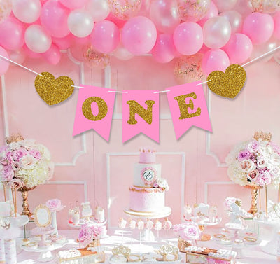 Princess | Pink_1st Birthday Banner