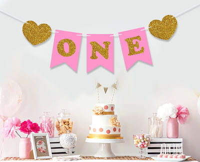 Princess | Pink_1st Birthday Banner
