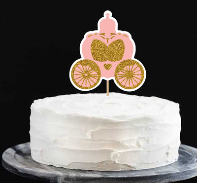 Princess Theme Birthday Cake Decor | Baby Girl Birthday Cake Topper