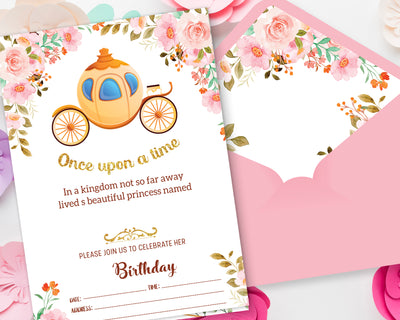 Princess Party And Supplies | Princess Birthday Invitations