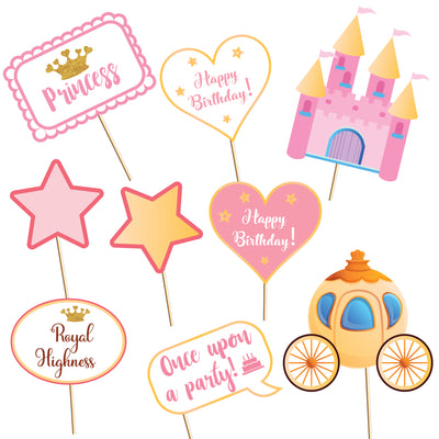 Princess Birthday Party Ideas | Princess Photo Booth Props