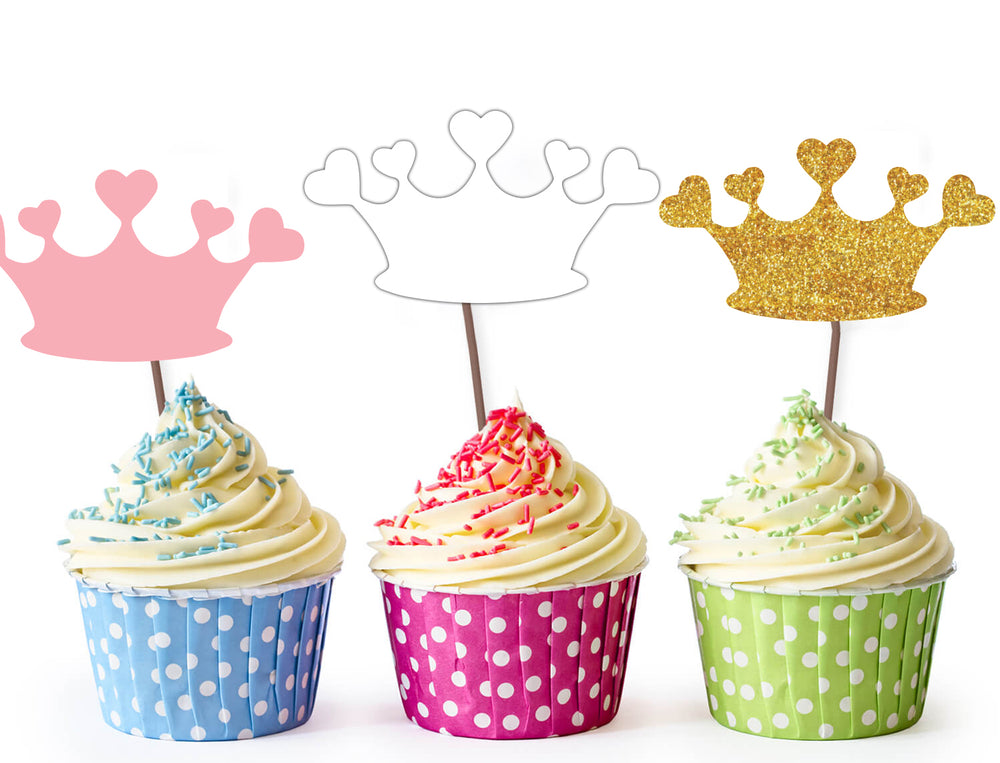 Birthday Cupcake Decorations | Princess Birthday Cupcake Toppers