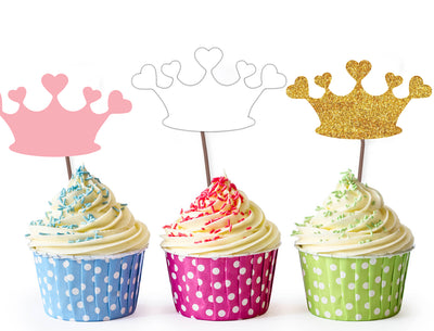 Birthday Cupcake Decorations | Princess Birthday Cupcake Toppers