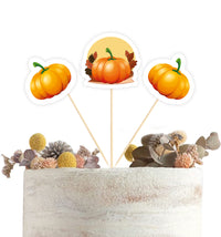 Pumpkin Theme Cake Topper | Baby Shower Cake Toppers