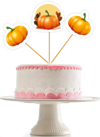 Pumpkin Theme Cake Topper | Baby Shower Cake Toppers