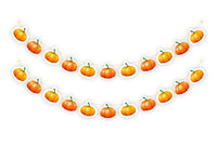 Pumpkin Baby Shower Party Garlands