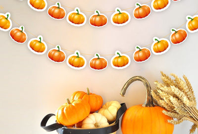 Pumpkin Baby Shower Party Garlands