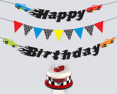 car birthday banner