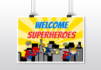 Superhero Party Decoration Supplies  |  Combo Pack