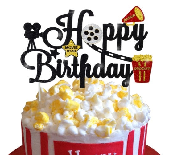 Hollywood Birthday Party Cake Topper | Hollywood Birthday Party Theme