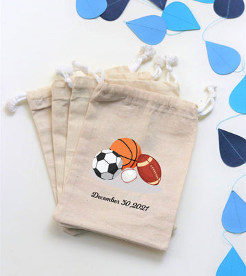 Sports Theme Party Favor Bags for Birthday