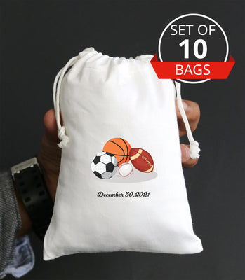 Sports Theme Party Favor Bags for Birthday