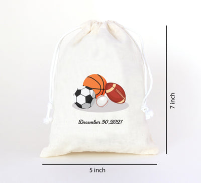 Sports Theme Party Favor Bags for Birthday
