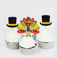 Thanksgiving Cupcake Toppers