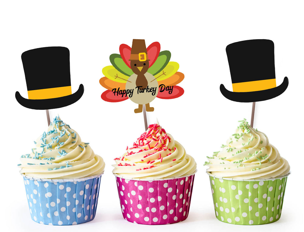 Thanksgiving Cupcake Toppers