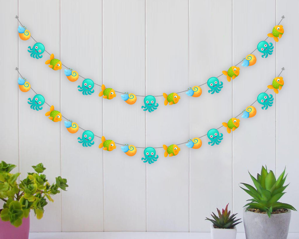 Under the Sea Baby Shower Garland Decor | Girl Baby Shower Party Supplies