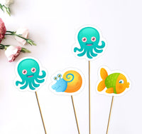 Under The Sea Baby Shower Theme Girl Table Decors | Centerpieces For Baby Shower