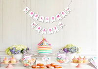 Unicorn Baby Shower Party Supplies |  Unicorn Party Banner