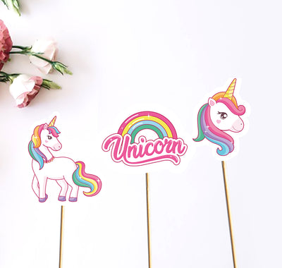 Unicorn Birthday Table Decorations |Unicorn Themed Birthday Centerpieces