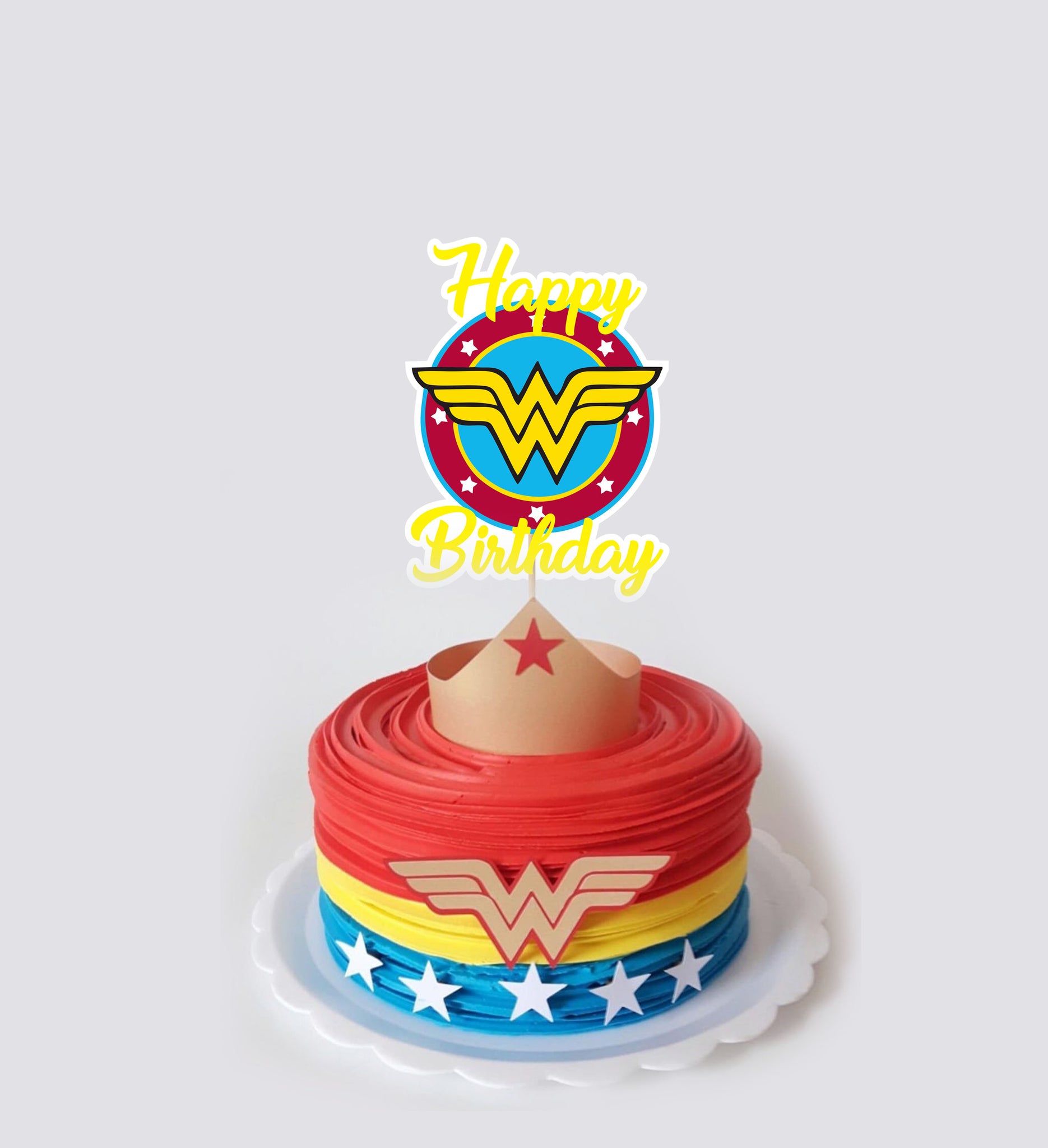Wonder Woman Cake for 8
