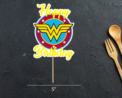 Wonder Woman Party Decoration | Wonder Woman Cake Topper