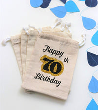 70th Birthday Party Favor Bags |  Birthday Goodie Bags